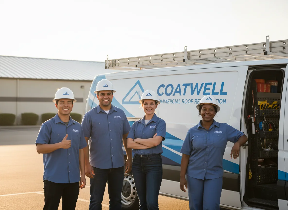 Commercial roof coating company in Woodman, WI